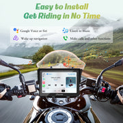 Carpuride 502 Wireless Carplay Screen Motorcycle Display Stereo Bluetooth Waterproof 5