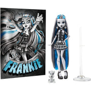 Mattel HKN29 Monster High Doll, Frankie Stein in Black and White
