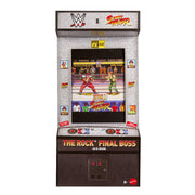Mattel WWE x Street Fighter The Rock Final Boss 6-Inch Action Figure with 25 Points Articulation, TrueFX Detailing, Swappable Hands, Accessories, Retro Packaging, JLD79