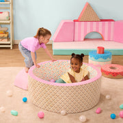 Battat BT1893 Sweet Retreat Bag of 105 Multicolor Plastic Play Balls, Crush-Resistant, BPA-Free