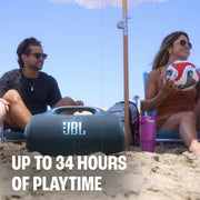 JBL Boombox 4 Portable Waterproof Bluetooth Speaker, Black, 34 Hours Playtime, AI Sound Boost, Multi-Speaker Connection