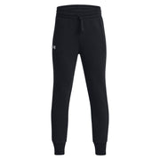 Under Armour Fleece Joggers for Girls - Black/White - XS