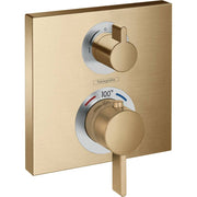 ECOSTAT THERMOSTATIC TRIM WITH VOLUME CONTROL IN BRUSHED BRONZE