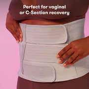 Frida Mom Belly Binder, Postpartum Essentials for Natural and C-Section Recovery, Adjustable Compression Wrap, After Birth Brace, Abdominal Band, 9