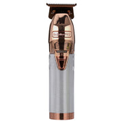 BaBylissPRO FX+ Rose Gold All-Metal Lithium Outlining Hair Trimmer, Cord/Cordless, USB-C Charging, Titanium T-Blade, FX787NRG
