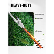 Link-On Hedge Trimmer Attachment, 16-Inch Dual Action Steel Blade, 12-Position Articulating Head, 53-Inch Shaft, Gas Powered LO-HEDGEATT