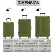 Sunbee B-05 3 Piece Luggage Sets