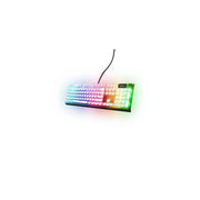 SteelSeries PRISMCAPS Universal Double Shot PBT Keycaps, Black, 104 Keys with Enhanced RGB Lighting, Compatible with Mechanical Keyboards, 60200