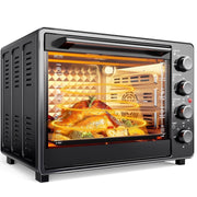 HOMSHADE CZ32C-ML 34 QT Super-Large Air Fryer Toaster Oven Combo, 5 Functions, Black