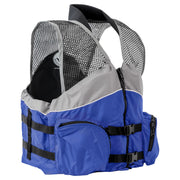 Body Glove Cove Nylon Mesh Fishing Vest, USCG Approved, Lightweight Ventilated, Heavy-Duty Zipper, Multiple Pockets, Open Shoulder Design, Unisex Adult X-Large, Gray Rust, 14273-XL-GRY-RUS