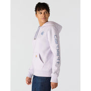 Carhartt Relaxed Fit Midweight Logo Sleeve Graphic Sweatshirt - Mica/Wisteria - M