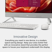 Dell 24 All-In-One Desktop, 23.8-in FHD Touchscreen, Intel Core 5 120U, 16GB DDR5 RAM, 512GB SSD, White, DEC24250-5826WHT-PUS
