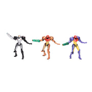 Jakks Pacific Metroid Samus Chozo Power Suit 3-Pack, Varia, Phazon, Gravity Suits, 2.5-Inch Action Figures