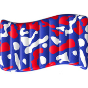 Koolwaves Inflatable Pool Lounger, Premium Thick PVC, Red White and Blue, 72 in x 42 in x 8 in, Ages 8 and Up, 220 lb Capacity