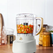 Made By Gather Beautiful 3-Cup Electric Food Chopper, 250-Watt Motor, Dual Speed, White Icing, 29454