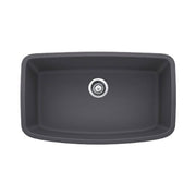 Blanco 441611 Valea Super Undermount Single Bowl Kitchen Sink, Large, Cinder