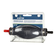 Scepter Marine Fuel Tank Primer Bulb, High Flow Capacity, 5/16 Hose Barbs, EPA CARB Compliant, Black, 10542
