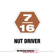 Milwaukee SHOCKWAVE Magnetic Nutdriver, 7/16 in Tip, 1-7/8 in Length, Pack of 10, Black Powder-Coated, 49-66-0506