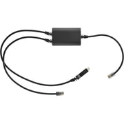 Epos Polycom Cable Adapter for Electronic Hook Switch, Compatible with Impact SDW 5000, DW, SD, D 10 Headset Series, Black, 1000750