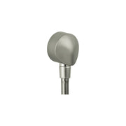 Hansgrohe Wall Outlet with Dual Check Valve, Handheld Shower, 1/2-Inch Thread Connection, Round Brushed Nickel, 27458823
