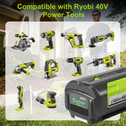 Abeden 2 Pack 40V 6.0Ah Lithium-Ion Power Tool Battery Replacement for Ryobi OP4050 OP4060 OP40261 OP4030