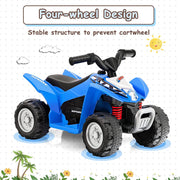 Olakids Kids Ride On ATV 6V Electric Ride On Vehicle for Toddlers with LED Lights, Horn, Music, Garnet