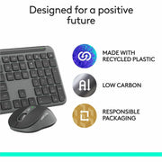 Logitech Signature Slim Wireless Keyboard and Mouse Combo, Business Copilot Edition, Bluetooth and Logi Bolt Connectivity, Quiet Typing, Black, 920-013271