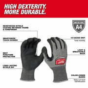 Milwaukee 48-73-7140 Cut Level 4 High-Dexterity Nitrile Dipped Gloves