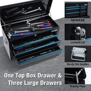 WORKPRO W082053AE 24.5 Inch 5-Drawer Rolling Tool Chest, Removable Toolbox Organizer for Workshop, Garage