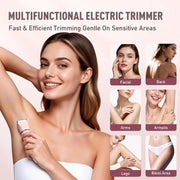 Hoey LL588P1 Bikini Trimmer for Women, 3 in 1 Electric Razor with Hypoallergenic Ceramic Blade, IPX7 Waterproof