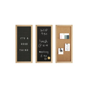 Martha Stewart Chalk/Cork/Letter Board Set BRDK202210111BK - LIGHT NAT WOODGRAIN ONE SIZE