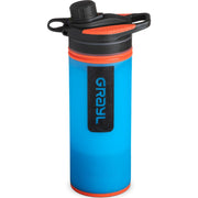 Grayl GeoPress Portable Water Filter Bottle, 24 oz, Bali Blue, Rapid Purification in 8 Seconds, BPA-Free, 400-BAL