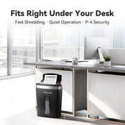 Acpouw 60-Sheet Auto Feed Micro-Cut Paper Shredder, P-5 Security Level, 5.3-Gallon Pullout Bin, Jam-Proof, Black, OA760Mi