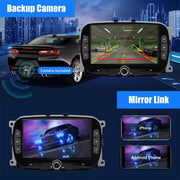 Guwzn Car Stereo Radio for Fiat 500 2016-2019, 7 Inch Android 13 Touchscreen, Wireless and Wired Apple CarPlay, Android Auto, GPS Navigation, Bluetooth, WiFi
