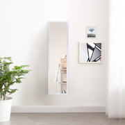 Mainstays 13.5 in x 49.5 in White Modern Door Mirror for Bedroom and Living Room