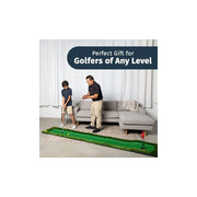 Abcotech Putting Mat Indoor Golf Putting Green Mini Golf Set with 3 Bonus Balls Style: Putting Mat with Fringe