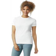 Gildan Women's Softstyle Fitted T-Shirt WHITE, L