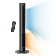 Lasko FH515 All Season Comfort Control Tower Fan and Space Heater in One with Remote, Grey