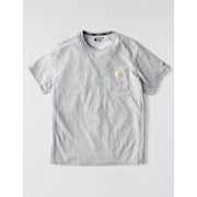 Carhartt Men's Force Relaxed Fit Midweight Short-Sleeve Pocket T-Shirt, Heather Grey, X-Large Tall, 106652