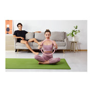 Yuren Large Exercise Mat, 78in x 51in, 1/2in Thick High-Density TPE Foam, Dual-Sided Non-Slip, Waterproof, Blue