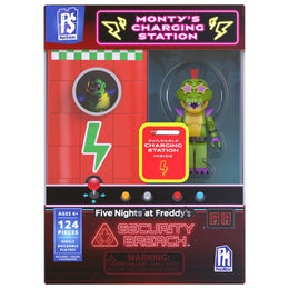 Five Nights at Freddy's Monty Buildable Set Collectible Action Figure, Red