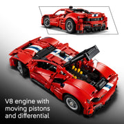 LEGO Technic Ferrari 488 PISTA Car Toy, 882 Pieces, Multicolor, 11 in
