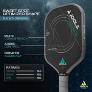 JOOLA Ben Johns Perseus CFS 16 Pickleball Paddle 16mm Core