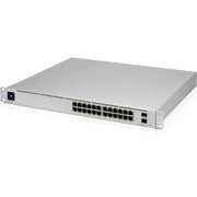 Ubiquiti UniFi USW-24 24-Port Gigabit Layer 2 Ethernet Switch with 2 10G SFP+ Ports, Fanless, Rackmount