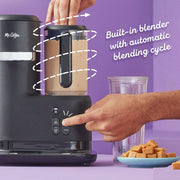 Mr. Coffee 2142925 Single Serve Frappe and Iced Coffee Maker W/Blender, Black