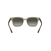 Ray-Ban Unisex Square Sunglasses, Transparent Grey Frame, Grey Gradient Lenses with 100% UV Protection, 51 mm