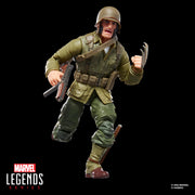Hasbro Marvel Legends Wolverine WWII Logan 6-Inch Action Figure with 7 Accessories, Blue and Yellow, Comics-Inspired Design, G0820