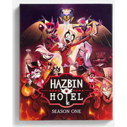 A24 Hazbin Hotel Season 1 Special Edition Blu-ray, 2-Disc Set, 1080p HD, English Subtitles, Fold-Out Poster, Premium Promo Card