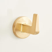 Signature Hardware Drea Single Robe Hook, Brushed Gold, Modern Minimalist Bathroom Hardware SHDRRHBG