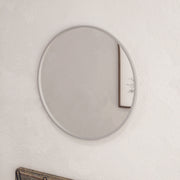 HBCY Creations Silver Circle Wall Mirror 16 Inch Round Wall Mirror for Entryways, Washrooms, Living Rooms and More (Silver, 16)